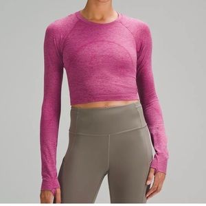 Lululemon Cropped Swiftly Tech Long Sleeve Shirt 2.0